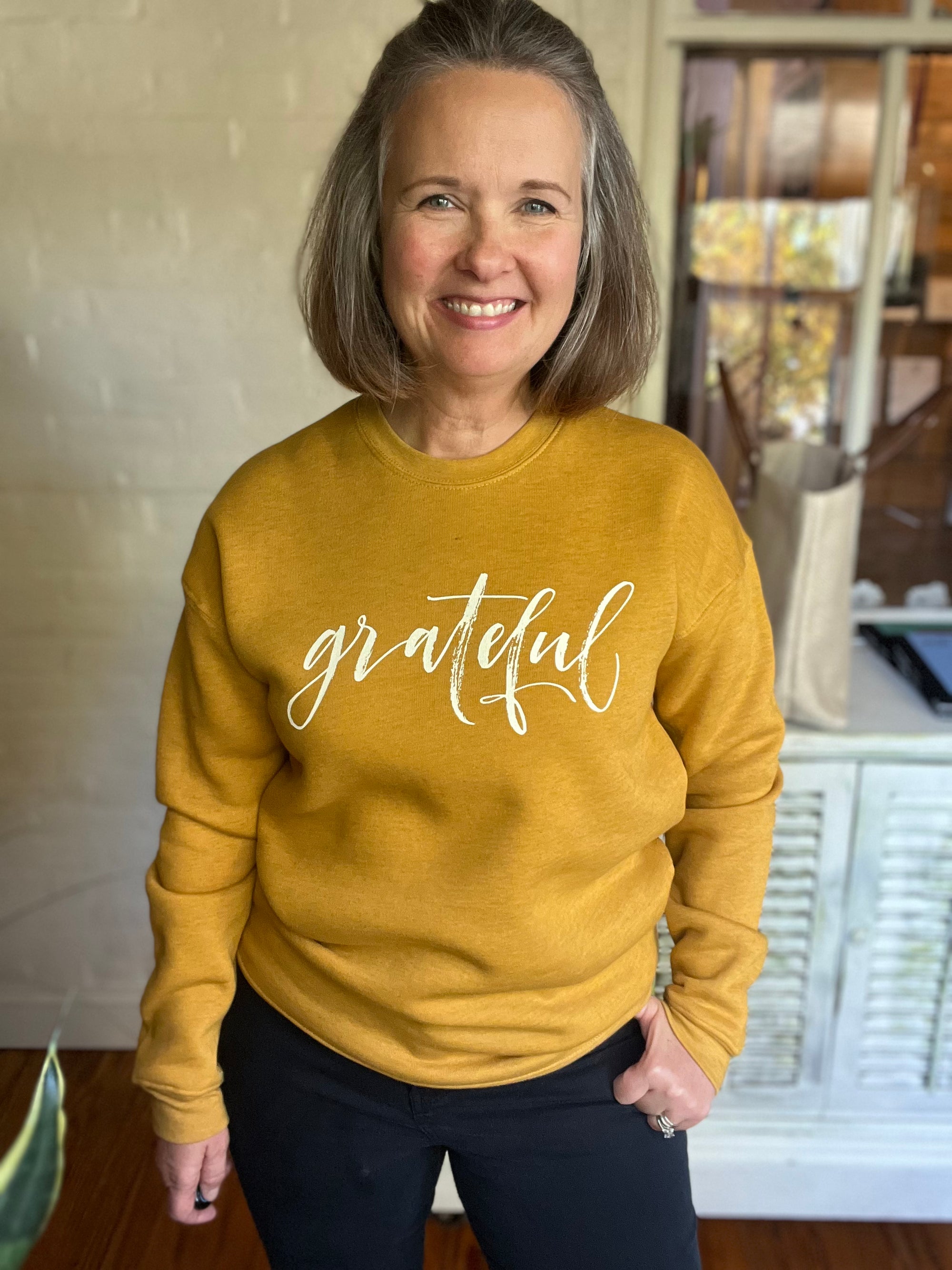 grateful holiday sweatshirt