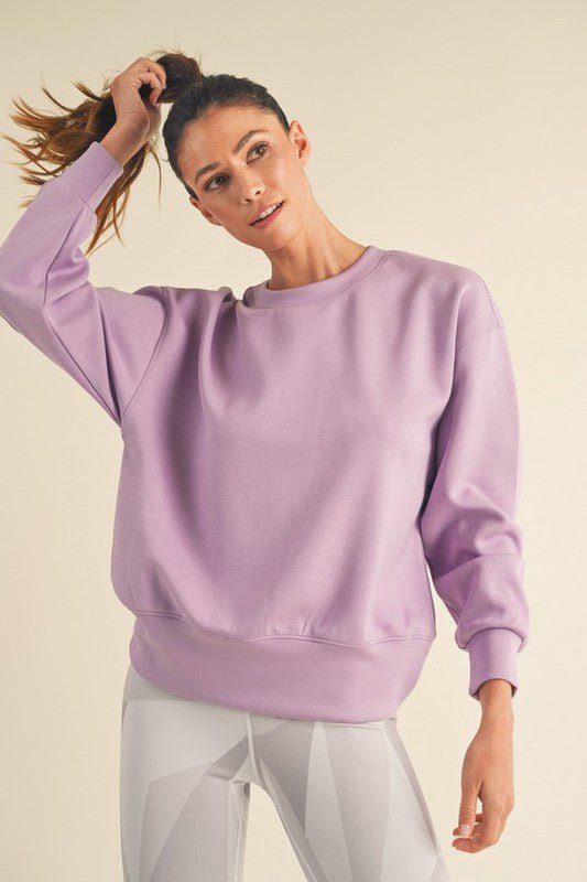 Oversized cheap lilac sweatshirt