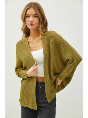 Olive Dolman Cardigan