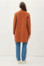 Orange Knit Sweater Coat